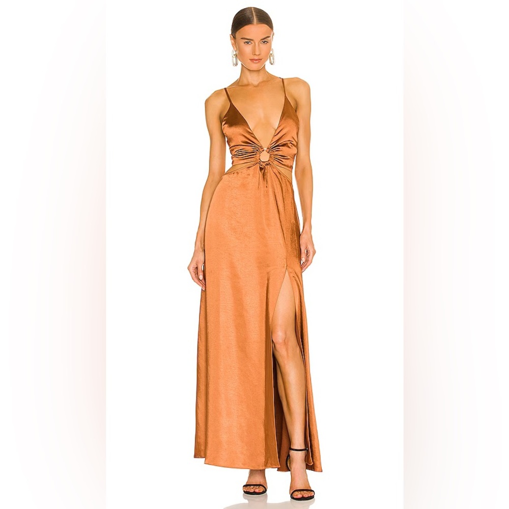 ANISTON DRESS IN HAZELNUT